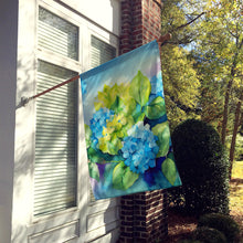 Load image into Gallery viewer, Hydrangeas in Watercolor House Flag