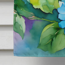 Load image into Gallery viewer, Hydrangeas in Watercolor House Flag