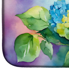 Load image into Gallery viewer, Hydrangeas in Watercolor Dish Drying Mat