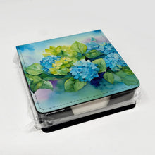 Load image into Gallery viewer, Hydrangeas in Watercolor PU Leather Note Paper Holder
