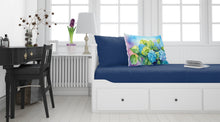 Load image into Gallery viewer, Hydrangeas in Watercolor Fabric Standard Pillowcase – Artistic Decorative Front, White Back