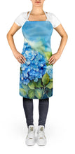 Load image into Gallery viewer, Hydrangeas in Watercolor Apron – Artist-Designed Kitchen, BBQ &amp; Craft Apron