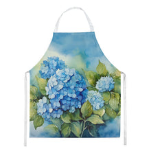 Load image into Gallery viewer, Hydrangeas in Watercolor Apron – Artist-Designed Kitchen, BBQ &amp; Craft Apron
