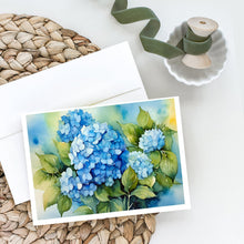 Load image into Gallery viewer, Hydrangeas in Watercolor Greeting Cards -  Blank Note Cards – 8-Pack of Artist-Designed Cards with Envelopes