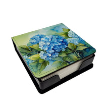 Load image into Gallery viewer, Hydrangeas in Watercolor PU Leather Note Paper Holder