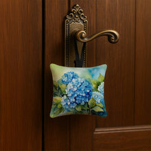 Load image into Gallery viewer, Hydrangeas in Watercolor Hanging Square Fabric Ornament 3.5 × 3.5