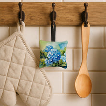 Load image into Gallery viewer, Hydrangeas in Watercolor Hanging Square Fabric Ornament 3.5 × 3.5