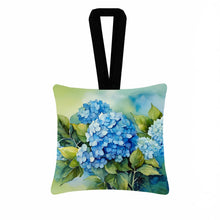 Load image into Gallery viewer, Hydrangeas in Watercolor Hanging Square Fabric Ornament 3.5 × 3.5