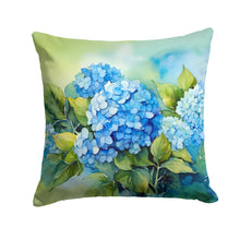 Load image into Gallery viewer, Hydrangeas in Watercolor Throw Pillow