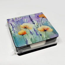 Load image into Gallery viewer, Lavender in Watercolor PU Leather Note Paper Holder
