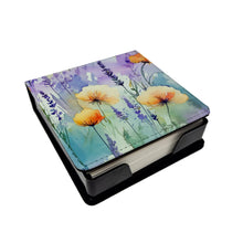 Load image into Gallery viewer, Lavender in Watercolor PU Leather Note Paper Holder
