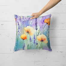 Load image into Gallery viewer, Lavender in Watercolor Throw Pillow