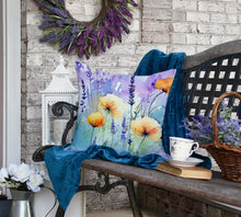 Load image into Gallery viewer, Lavender in Watercolor Throw Pillow