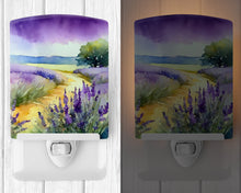 Load image into Gallery viewer, Lavender in Watercolor Ceramic Night Light