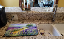 Load image into Gallery viewer, Lavender in Watercolor Dish Drying Mat