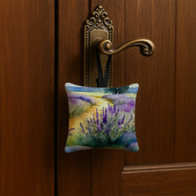 Load image into Gallery viewer, Lavender in Watercolor Hanging Square Fabric Ornament 3.5 × 3.5