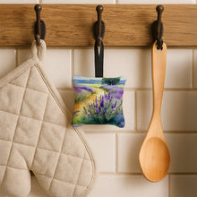 Load image into Gallery viewer, Lavender in Watercolor Hanging Square Fabric Ornament 3.5 × 3.5
