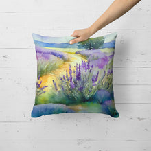 Load image into Gallery viewer, Lavender in Watercolor Throw Pillow