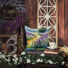 Load image into Gallery viewer, Lavender in Watercolor Throw Pillow