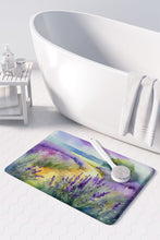 Load image into Gallery viewer, Lavender in Watercolor Memory Foam Kitchen Mat