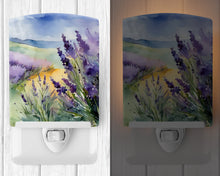 Load image into Gallery viewer, Lavender in Watercolor Ceramic Night Light