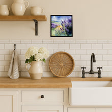 Load image into Gallery viewer, Lavender in Watercolor Framed Metal Print