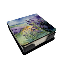 Load image into Gallery viewer, Lavender in Watercolor PU Leather Note Paper Holder