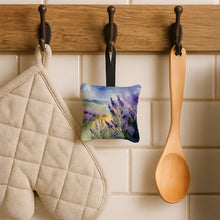Load image into Gallery viewer, Lavender in Watercolor Hanging Square Fabric Ornament 3.5 × 3.5