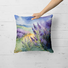 Load image into Gallery viewer, Lavender in Watercolor Throw Pillow