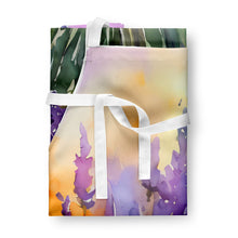 Load image into Gallery viewer, Lavender in Watercolor Apron – Artist-Designed Kitchen, BBQ &amp; Craft Apron