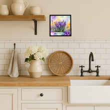 Load image into Gallery viewer, Lavender in Watercolor Framed Metal Print