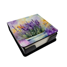 Load image into Gallery viewer, Lavender in Watercolor PU Leather Note Paper Holder