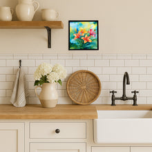 Load image into Gallery viewer, Lilies in Watercolor Framed Metal Print