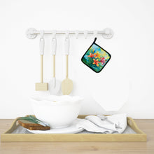 Load image into Gallery viewer, Lilies in Watercolor Pot Holders - Set of 2 Decorative Kitchen Helpers | Made in the USA