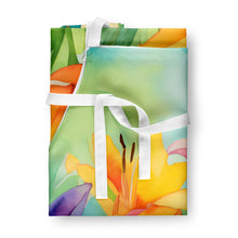 Load image into Gallery viewer, Lilies in Watercolor Apron – Artist-Designed Kitchen, BBQ &amp; Craft Apron