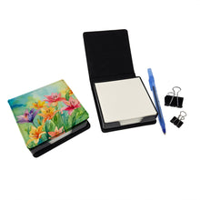 Load image into Gallery viewer, Lilies in Watercolor PU Leather Note Paper Holder