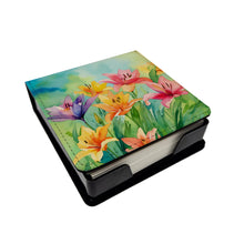 Load image into Gallery viewer, Lilies in Watercolor PU Leather Note Paper Holder