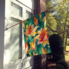 Load image into Gallery viewer, Lilies in Watercolor House Flag