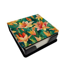 Load image into Gallery viewer, Lilies in Watercolor PU Leather Note Paper Holder