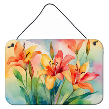Load image into Gallery viewer, Lilies in Watercolor Wall or Door Hanging Prints