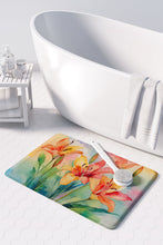 Load image into Gallery viewer, Lilies in Watercolor Memory Foam Kitchen Mat