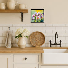 Load image into Gallery viewer, Orchids in Watercolor Framed Metal Print