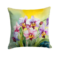Load image into Gallery viewer, Orchids in Watercolor Throw Pillow