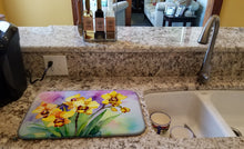 Load image into Gallery viewer, Orchids in Watercolor Dish Drying Mat