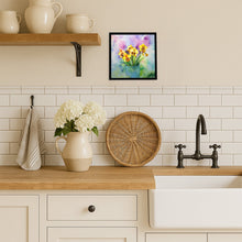 Load image into Gallery viewer, Orchids in Watercolor Framed Metal Print