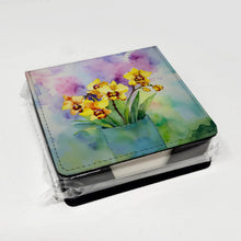 Load image into Gallery viewer, Orchids in Watercolor PU Leather Note Paper Holder