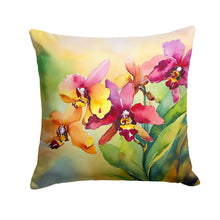 Load image into Gallery viewer, Orchids in Watercolor Throw Pillow
