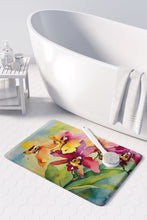 Load image into Gallery viewer, Orchids in Watercolor Memory Foam Kitchen Mat
