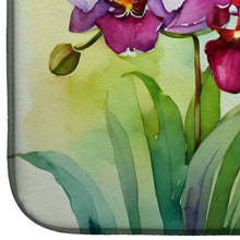 Load image into Gallery viewer, Orchids in Watercolor Dish Drying Mat