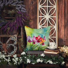 Load image into Gallery viewer, Orchids in Watercolor Throw Pillow
